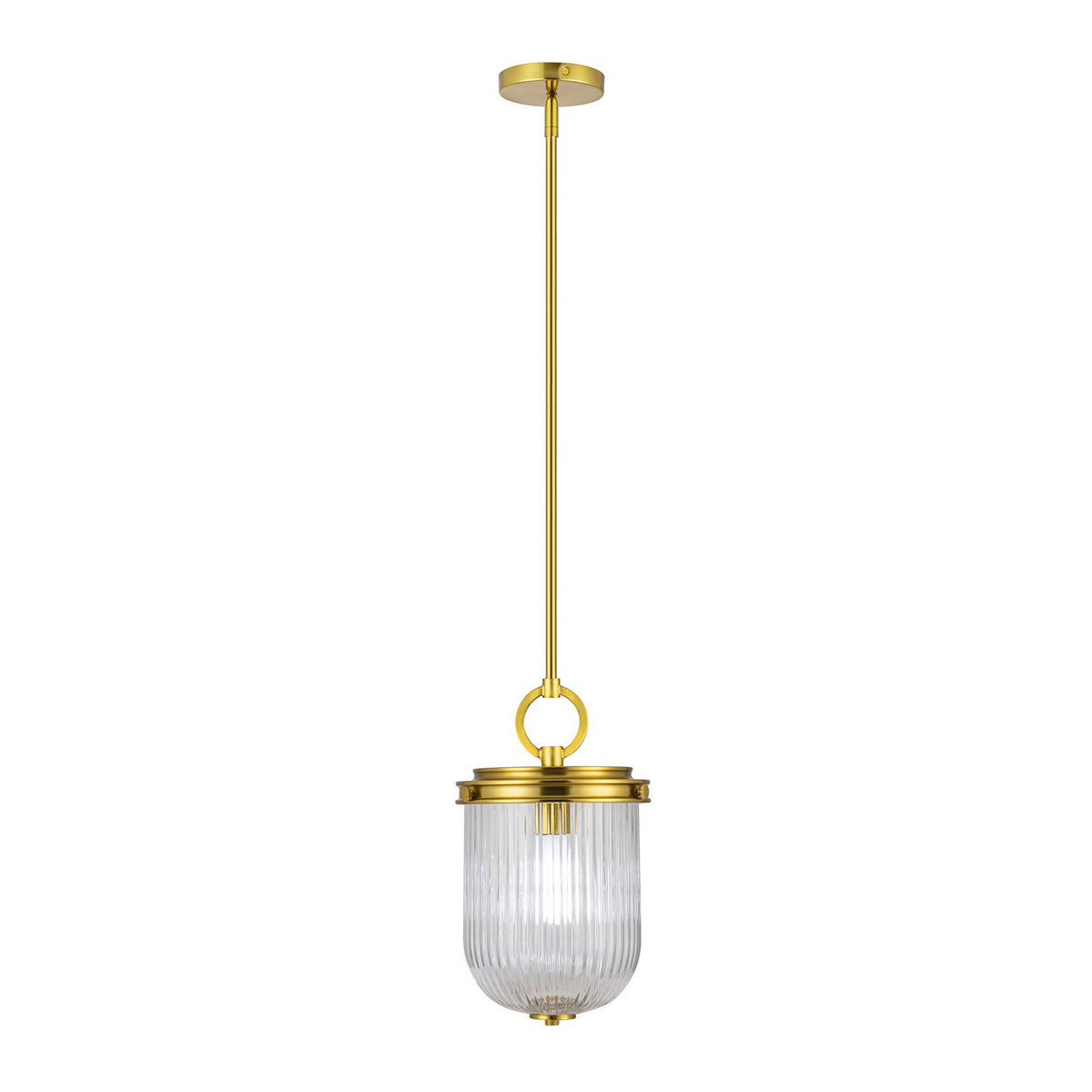 Artcraft - AC12020BR - One Light Pendant - Myla - Vintage Brass