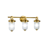 Artcraft - AC12023BR - Three Light Bathroom Vanity - Myla - Vintage Brass