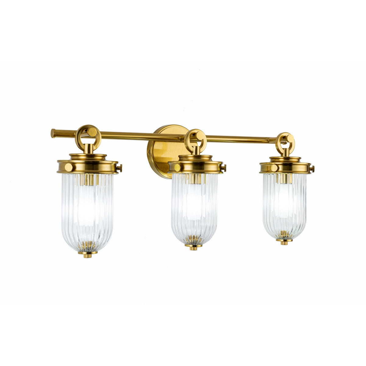 Artcraft - AC12023BR - Three Light Bathroom Vanity - Myla - Vintage Brass