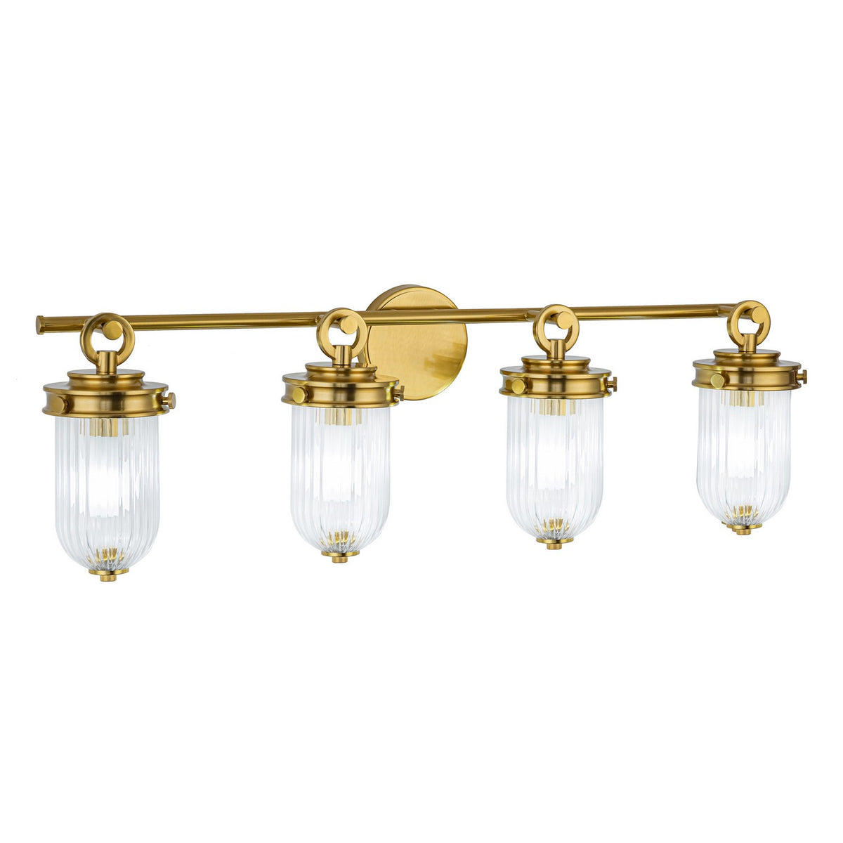 Artcraft - AC12024BR - Four Light Bathroom Vanity - Myla - Vintage Brass