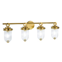 Artcraft - AC12024BR - Four Light Bathroom Vanity - Myla - Vintage Brass