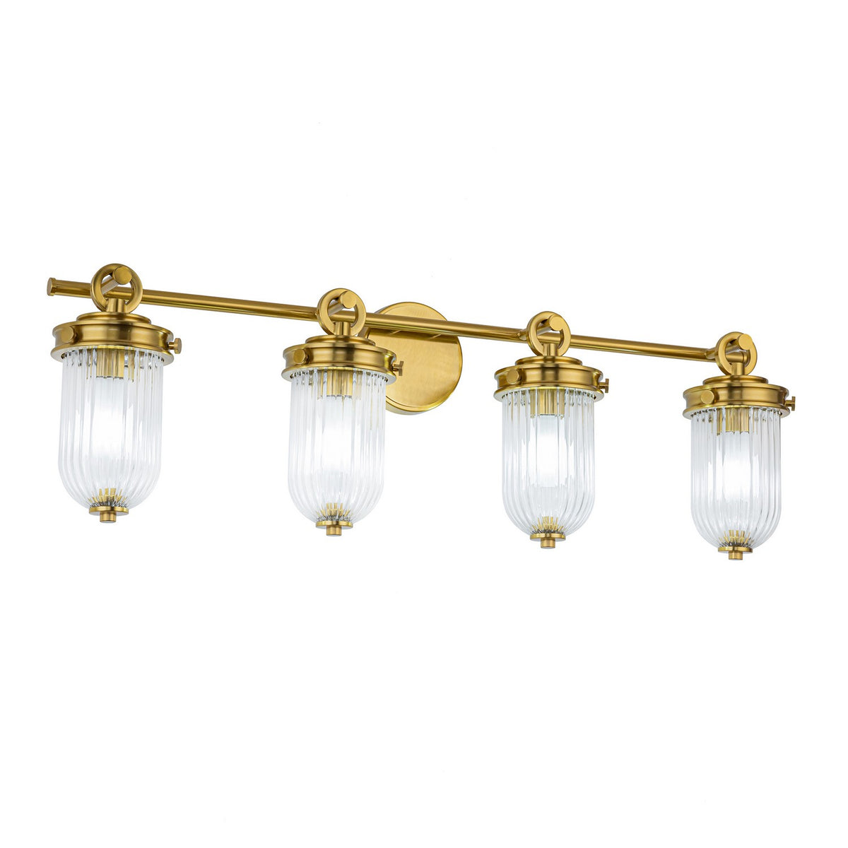 Artcraft - AC12024BR - Four Light Bathroom Vanity - Myla - Vintage Brass