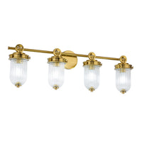 Artcraft - AC12024BR - Four Light Bathroom Vanity - Myla - Vintage Brass