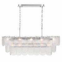 Artcraft - AC12054CR - 12 Light Island Pendant - Bianca - Polished Nickel, Crystalline