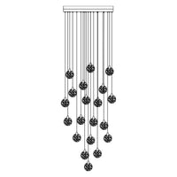 Artcraft - AC12155BB - LED Chandelier - Snowflake - Satin Brass