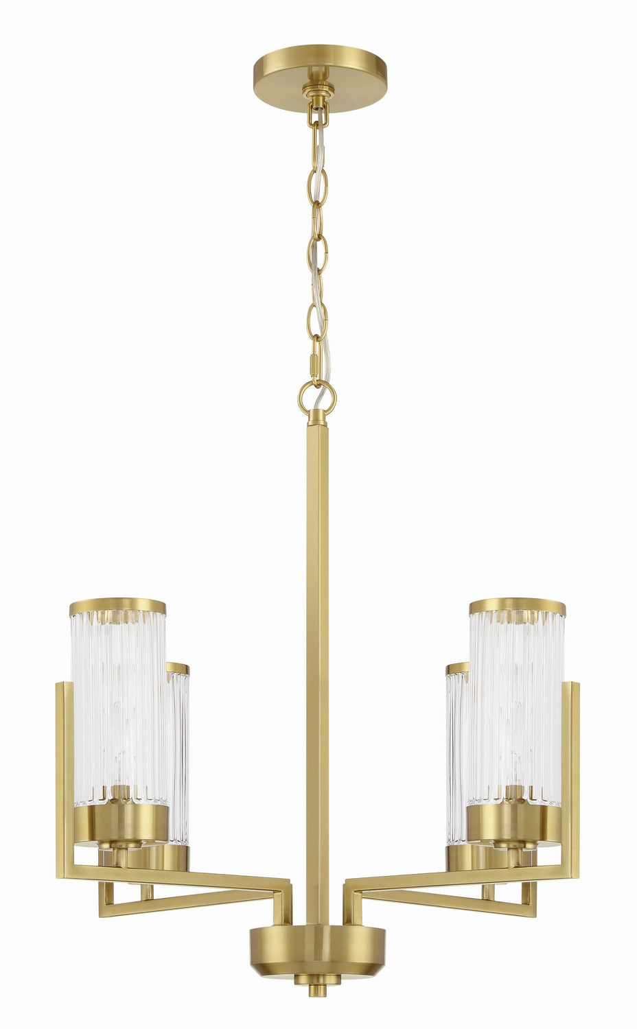 Craftmade - 60124-SB - Four Light Chandelier - Whittley - Satin Brass