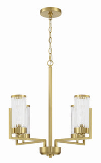 Craftmade - 60124-SB - Four Light Chandelier - Whittley - Satin Brass