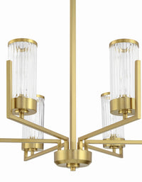 Craftmade - 60126-SB - Six Light Chandelier - Whittley - Satin Brass