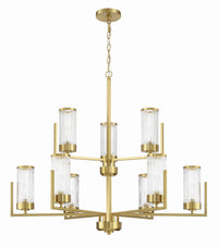 Craftmade - 60129-SB - Nine Light Chandelier - Whittley - Satin Brass