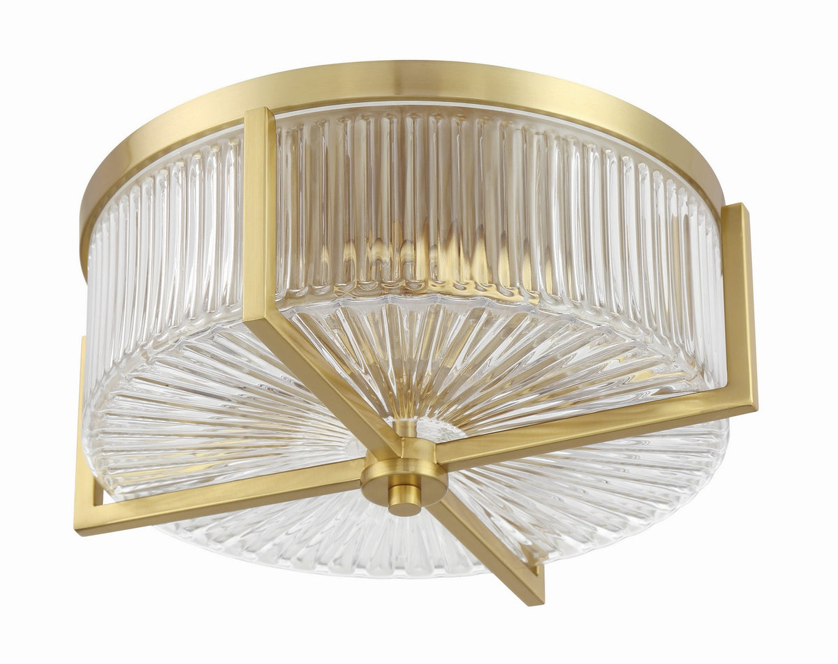 Craftmade - 60183-SB - Three Light Flushmount - Whittley - Satin Brass