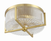 Craftmade - 60183-SB - Three Light Flushmount - Whittley - Satin Brass