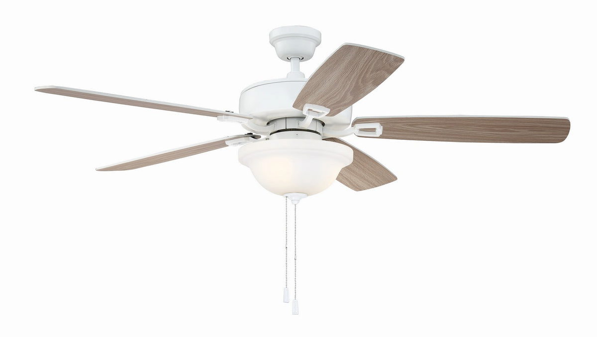 Craftmade - TCE52W5C1-C - 52" Ceiling Fan - Twist N Click 1 Light - White