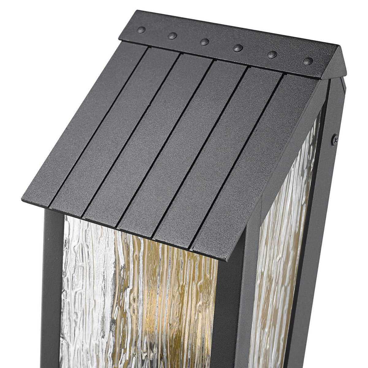 Artcraft - AC8057BK - Three Light Outdoor Wall Sconce - Point - Black, Brass