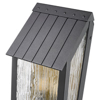 Artcraft - AC8057BK - Three Light Outdoor Wall Sconce - Point - Black, Brass