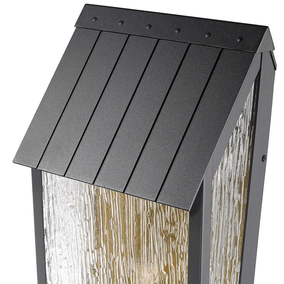 Artcraft - AC8059BK - Two Light Outdoor Wall Sconce - Point - Black, Brass