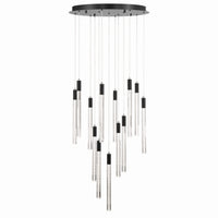 Artcraft - AC12143BK - LED Chandelier - Celine - Black