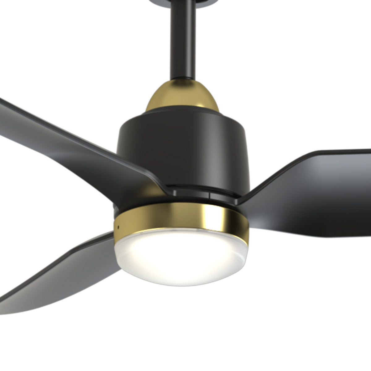 Kuzco Lighting - CF72952-BG/MB-5CCT - 52" Ceiling Fan - Hugo - Brushed Gold/Matte Black