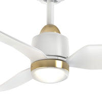 Kuzco Lighting - CF72952-BG/WH-5CCT - 52" Ceiling Fan - Hugo - Brushed Gold/Matte White