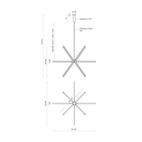 Kuzco Lighting - CH14356-WH-UNV - LED Chandelier - Sirius - White