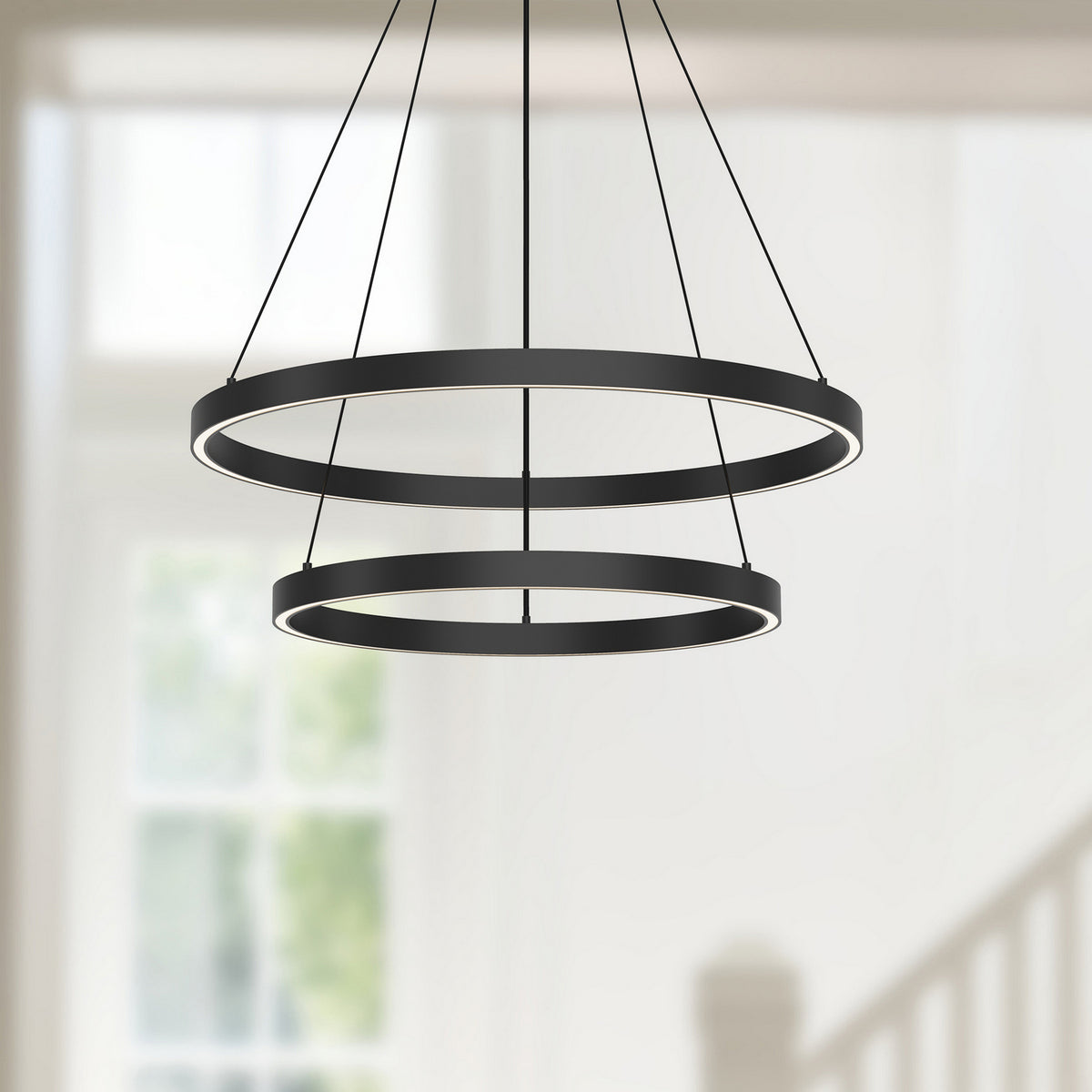 Kuzco Lighting - CH87224-BK-UNV-010 - LED Chandelier - Cerchio - Black