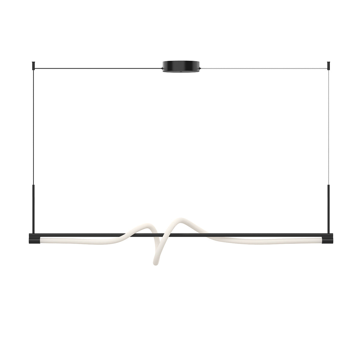 Kuzco Lighting - LP95354-BK-UNV - LED Linear Pendant - Cursive - Black