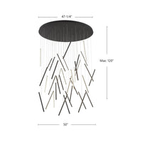 Kuzco Lighting - MP14850-BK-UNV-010 - LED Pendant - Chute - Black