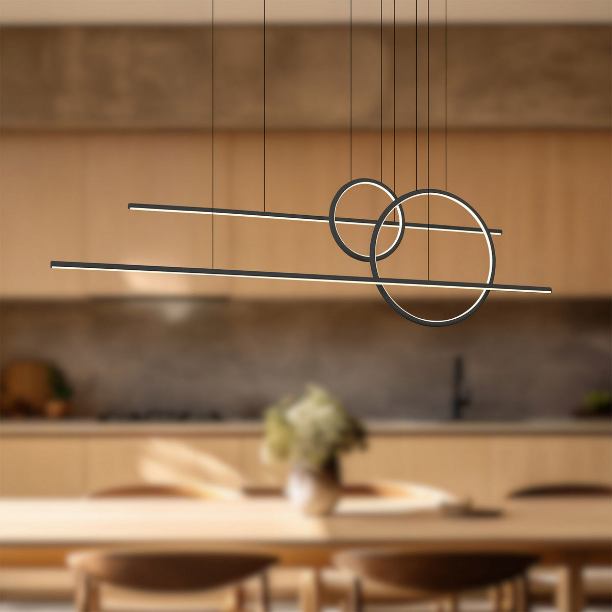 Kuzco Lighting - MP14956-BK-UNV-010 - LED Pendant - Chute Calypso - Black