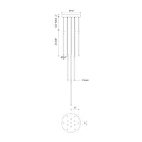 Kuzco Lighting - MP75121-BG-UNV-010 - LED Pendant - Motif - Brushed Gold
