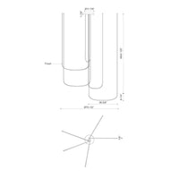 Kuzco Lighting - MP89570-BN-UNV - LED Pendant - Talis - Brushed Nickel