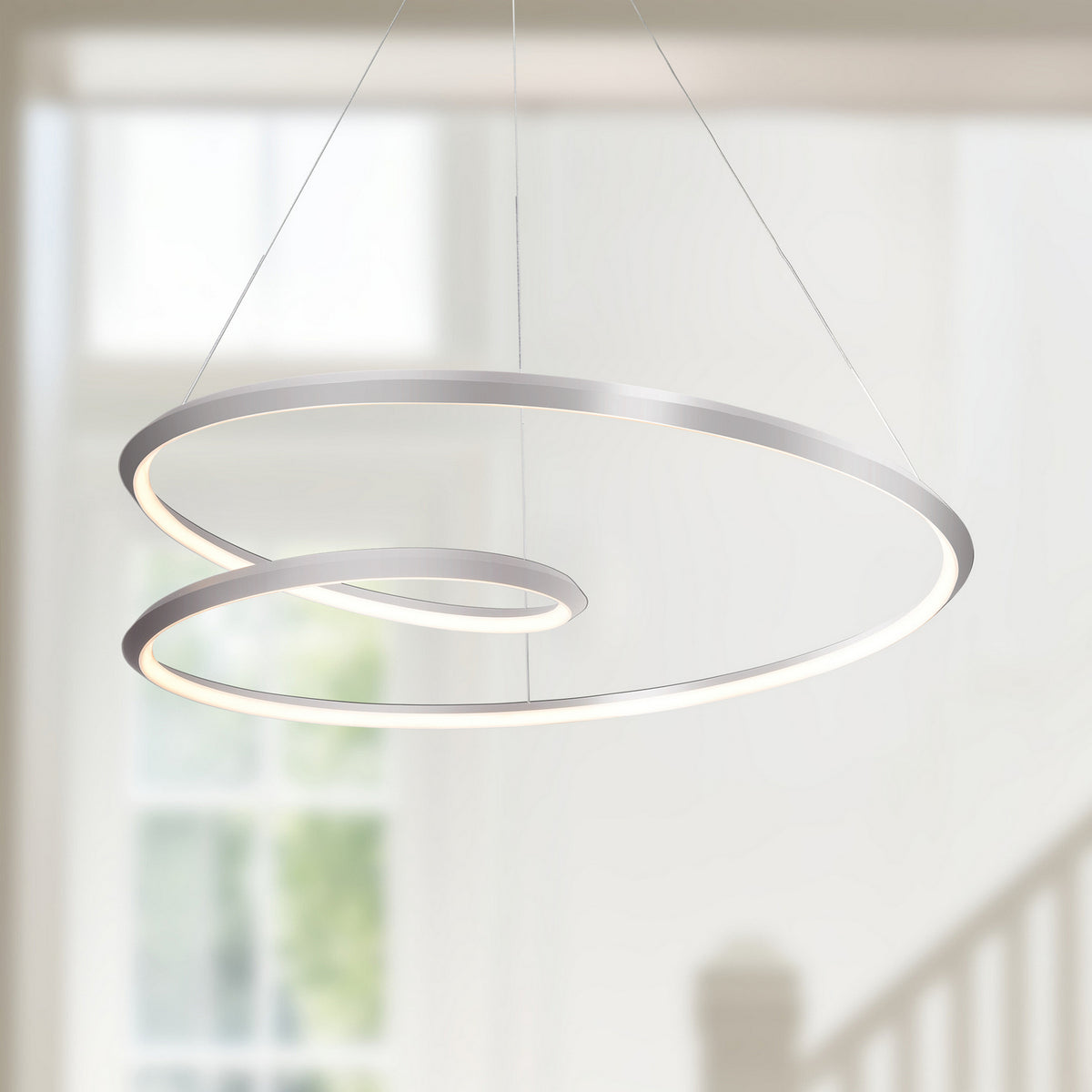Kuzco Lighting - PD22339-BN-UNV-010 - LED Pendant - Ampersand - Brushed Nickel