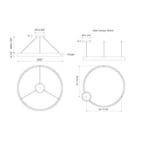 Kuzco Lighting - PD22753-WH-UNV-010 - LED Pendant - Halo - White