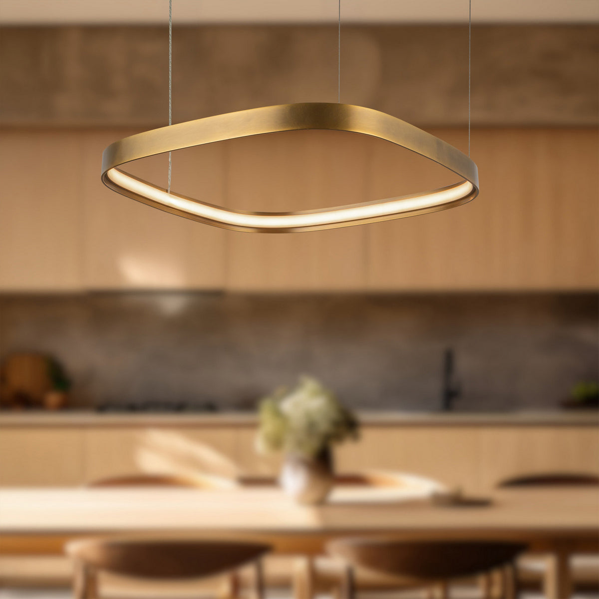 Kuzco Lighting - PD78019-VB-UNV - LED Pendant - Yukon - Vintage Brass