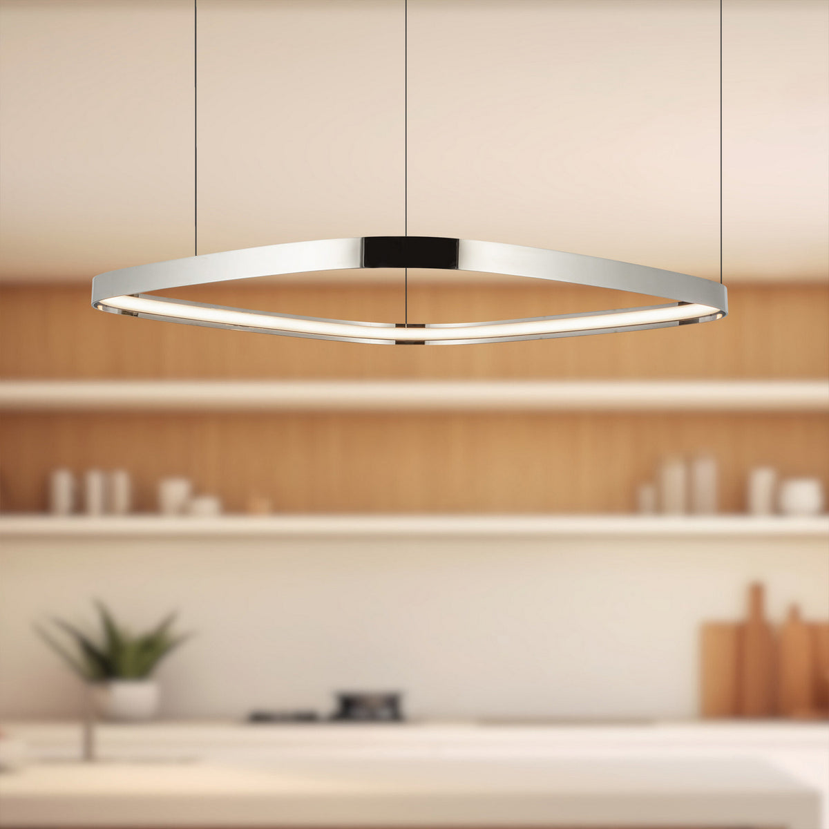 Kuzco Lighting - PD78031-PN-UNV - LED Pendant - Yukon - Polished Nickel