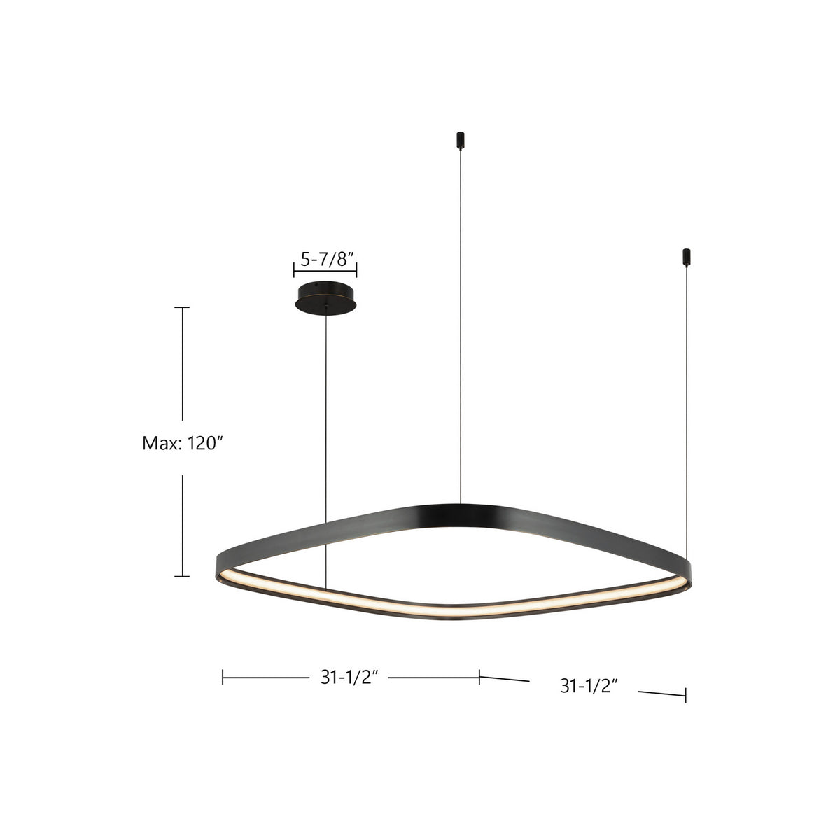 Kuzco Lighting - PD78031-UB-UNV - LED Pendant - Yukon - Urban Bronze