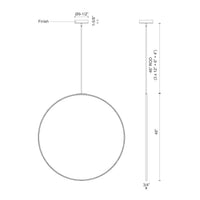 Kuzco Lighting - PD82548-BK-UNV-010 - LED Pendant - Cirque - Black