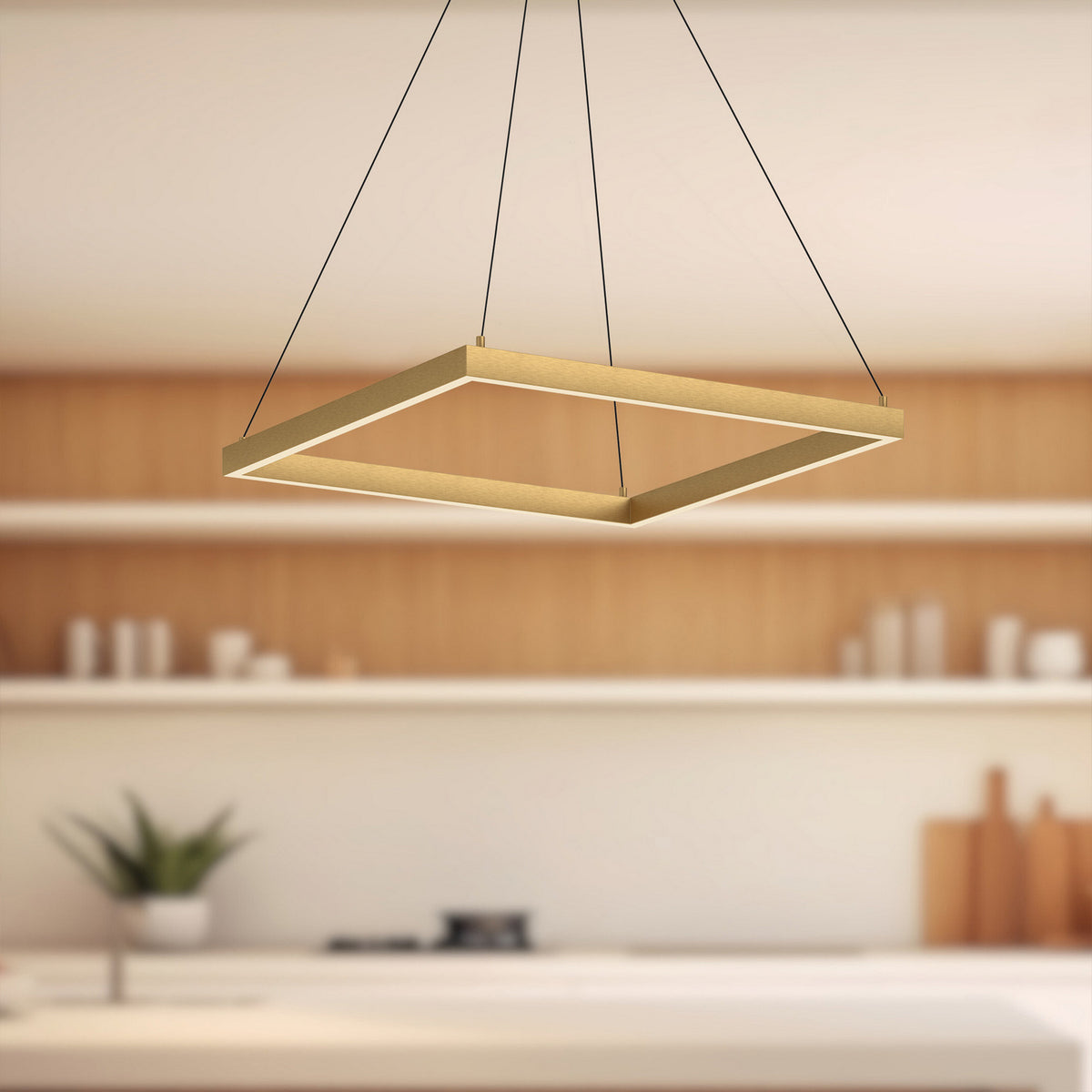 Kuzco Lighting - PD88124-BG-UNV-010 - LED Pendant - Piazza - Brushed Gold