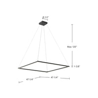 Kuzco Lighting - PD88148-BK-UNV-010 - LED Pendant - Piazza - Black