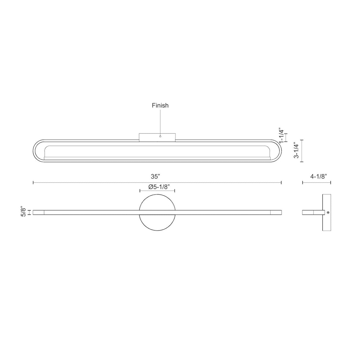 Kuzco Lighting - VL63736-CH-UNV - LED Vanity - Marlon - Chrome