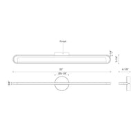 Kuzco Lighting - VL63736-CH-UNV - LED Vanity - Marlon - Chrome