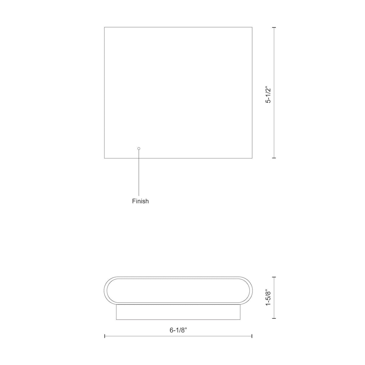 Kuzco Lighting - AT68006-BG-UNV - LED Wall Sconce - Slate - Brushed Gold