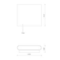 Kuzco Lighting - AT68006-BG-UNV - LED Wall Sconce - Slate - Brushed Gold