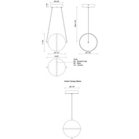 Kuzco Lighting - PD76708-CH-UNV - LED Pendant - Aries - Chrome