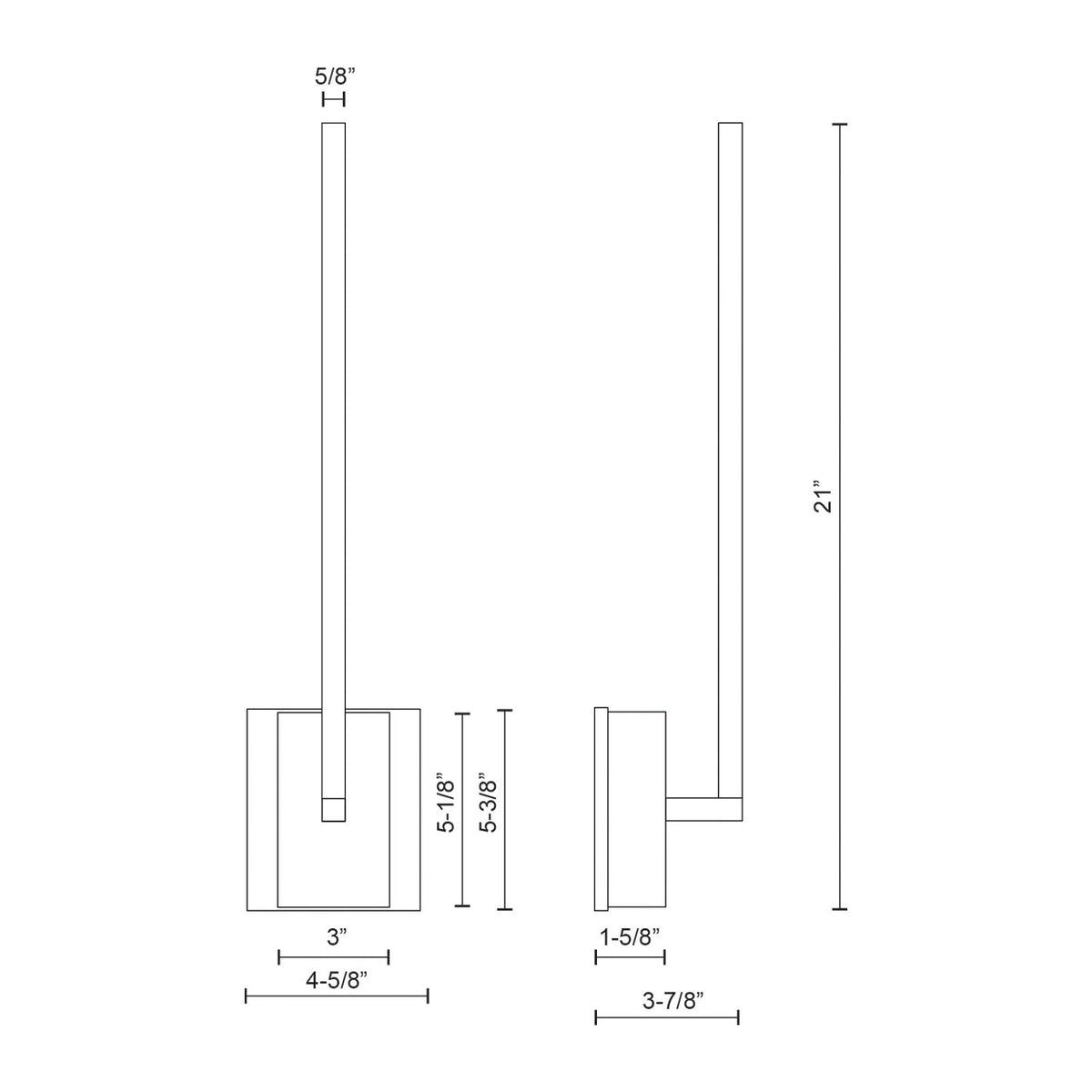 Kuzco Lighting - WS25118-WH-UNV - LED Wall Sconce - Pandora - White