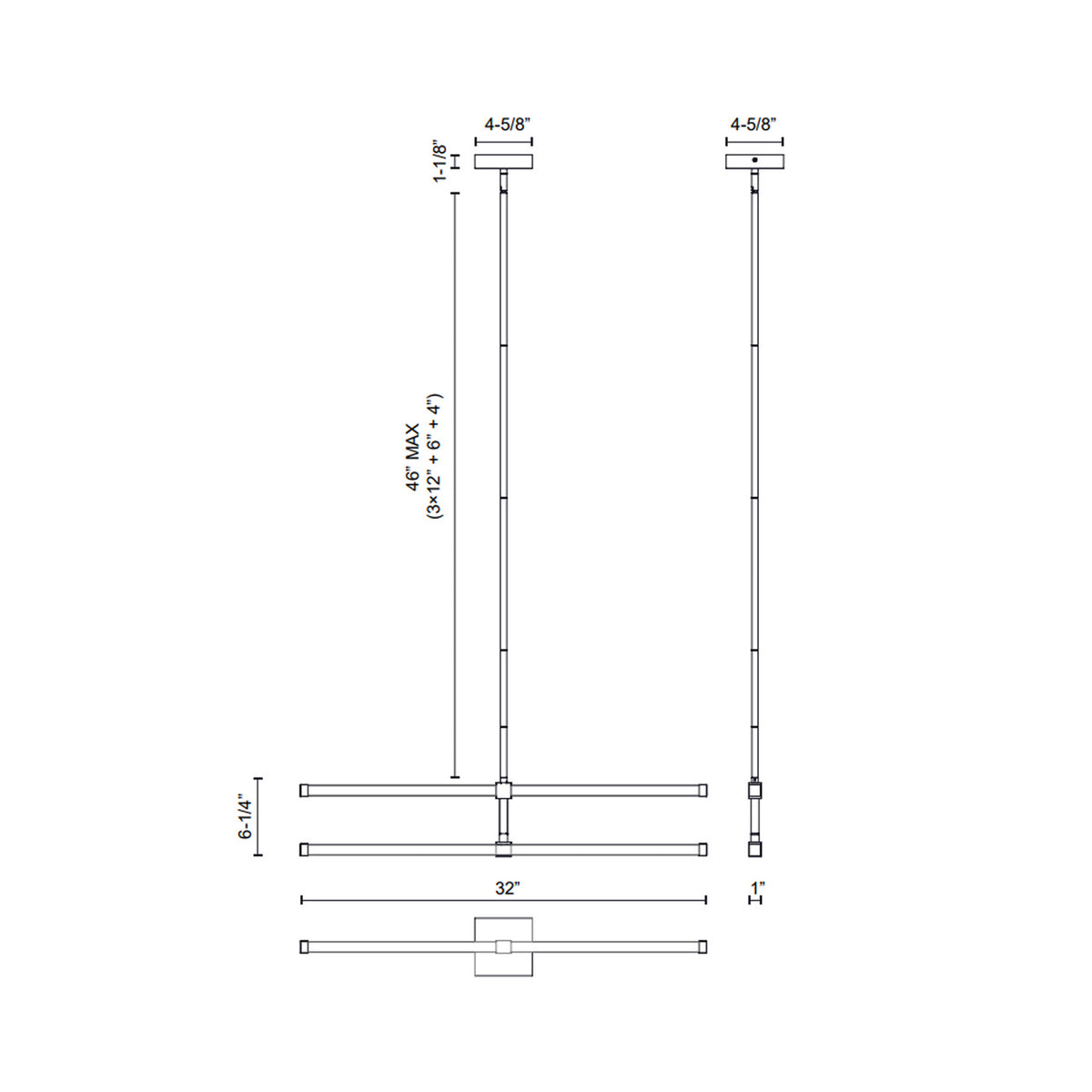Kuzco Lighting - CH23532-BG-UNV - LED Chandelier - Blade - Brushed Gold