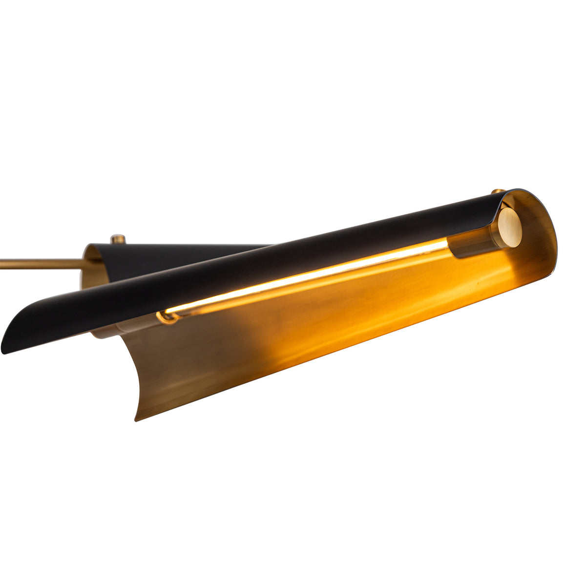 Alora - CH347646MBVB-UNV - LED Chandelier - Osorio - Matte Black/Vintage Brass