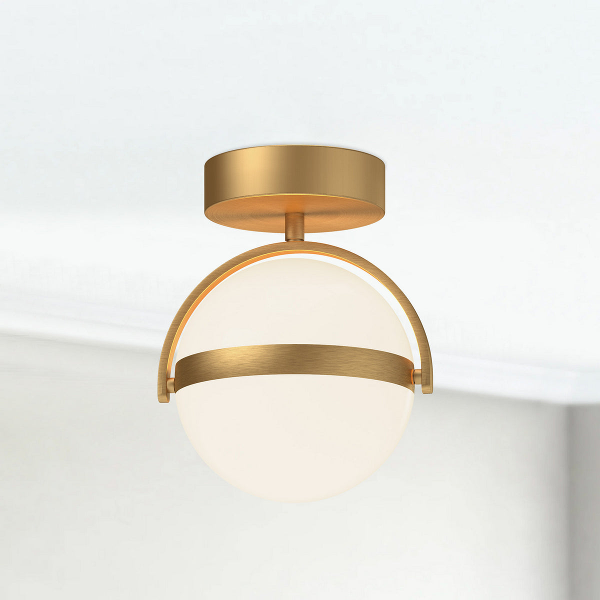 Alora - FM301001BG-UNV - LED Flush Mount - Globo - Brushed Gold