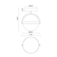 Alora - FM301001BG-UNV - LED Flush Mount - Globo - Brushed Gold