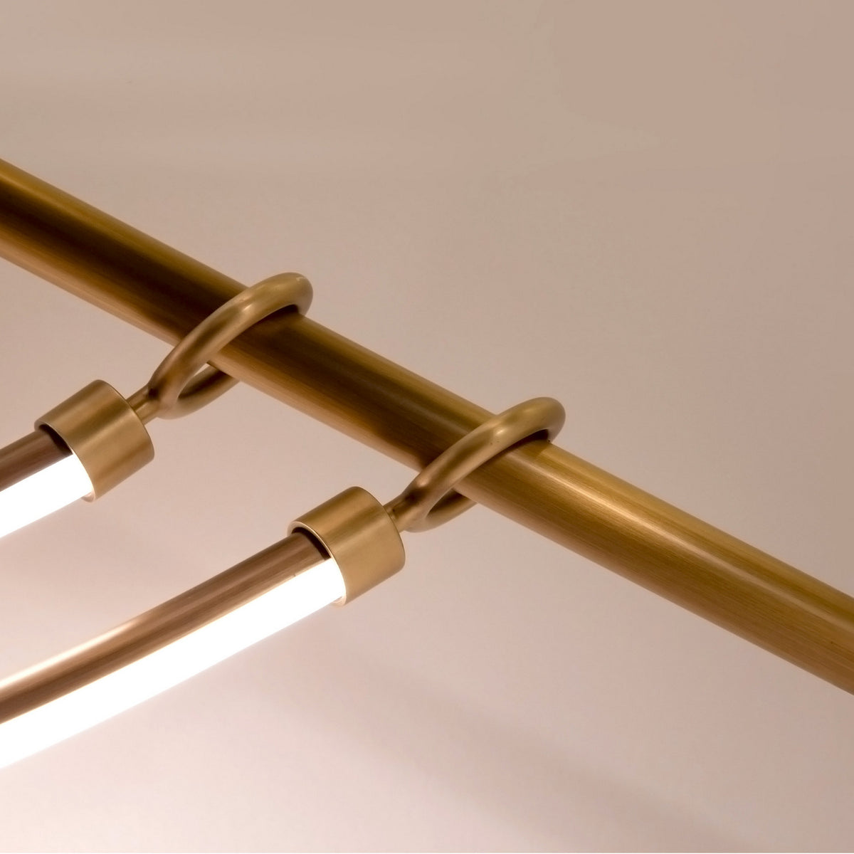 Alora - LP317448VB-UNV - LED Linear Pendant - Aryas - Vintage Brass