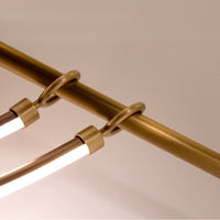 Alora - LP317448VB-UNV - LED Linear Pendant - Aryas - Vintage Brass