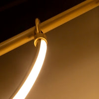 Alora - LP317448VB-UNV - LED Linear Pendant - Aryas - Vintage Brass